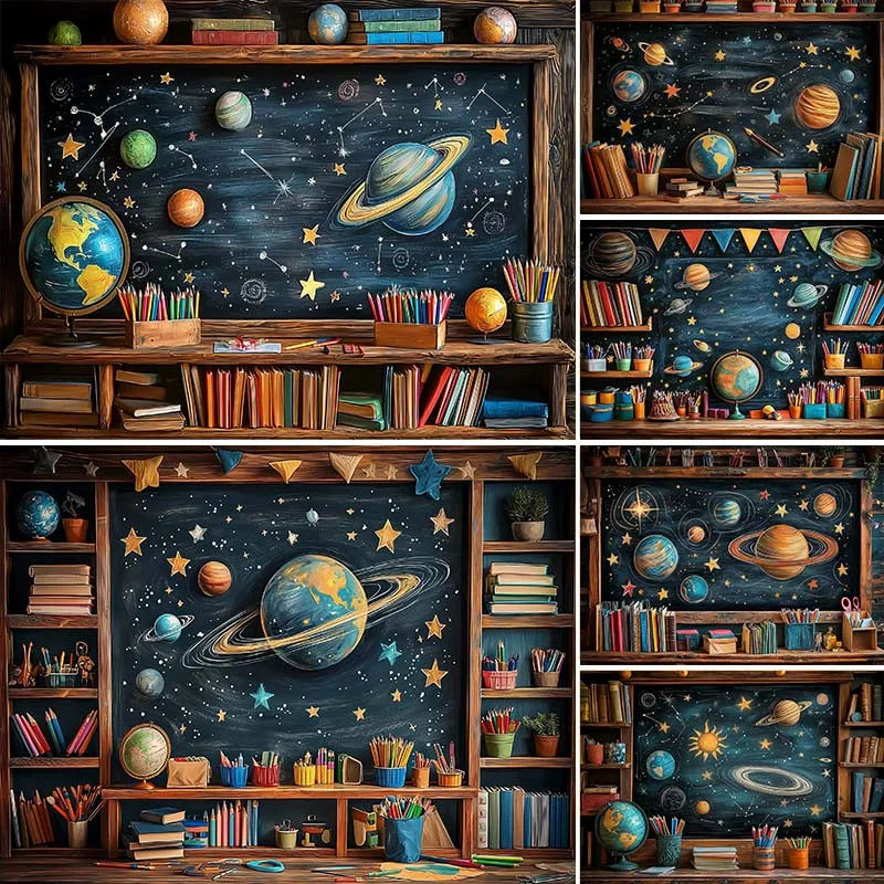 

LS Photography Background Back to School Blackboard Graduation Kids Birthday Party Portrait Decor Backdrop Photo Studio