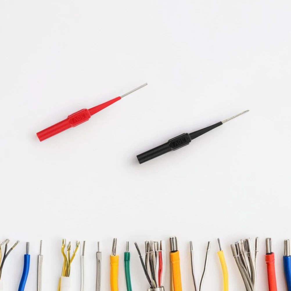 20 個の電気テストプローブ精密ピアスニードル狭いスペースの回路用ユニバーサルフィットマルチメーターアクセサリー