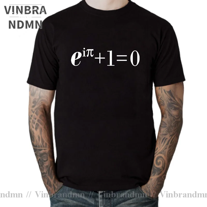 Vinbrandmn Funny Euler Equation Maths T-Shirt College Geek Nerd Teacher Math Tshirt men High Quality Adult Youth Casual Clothing