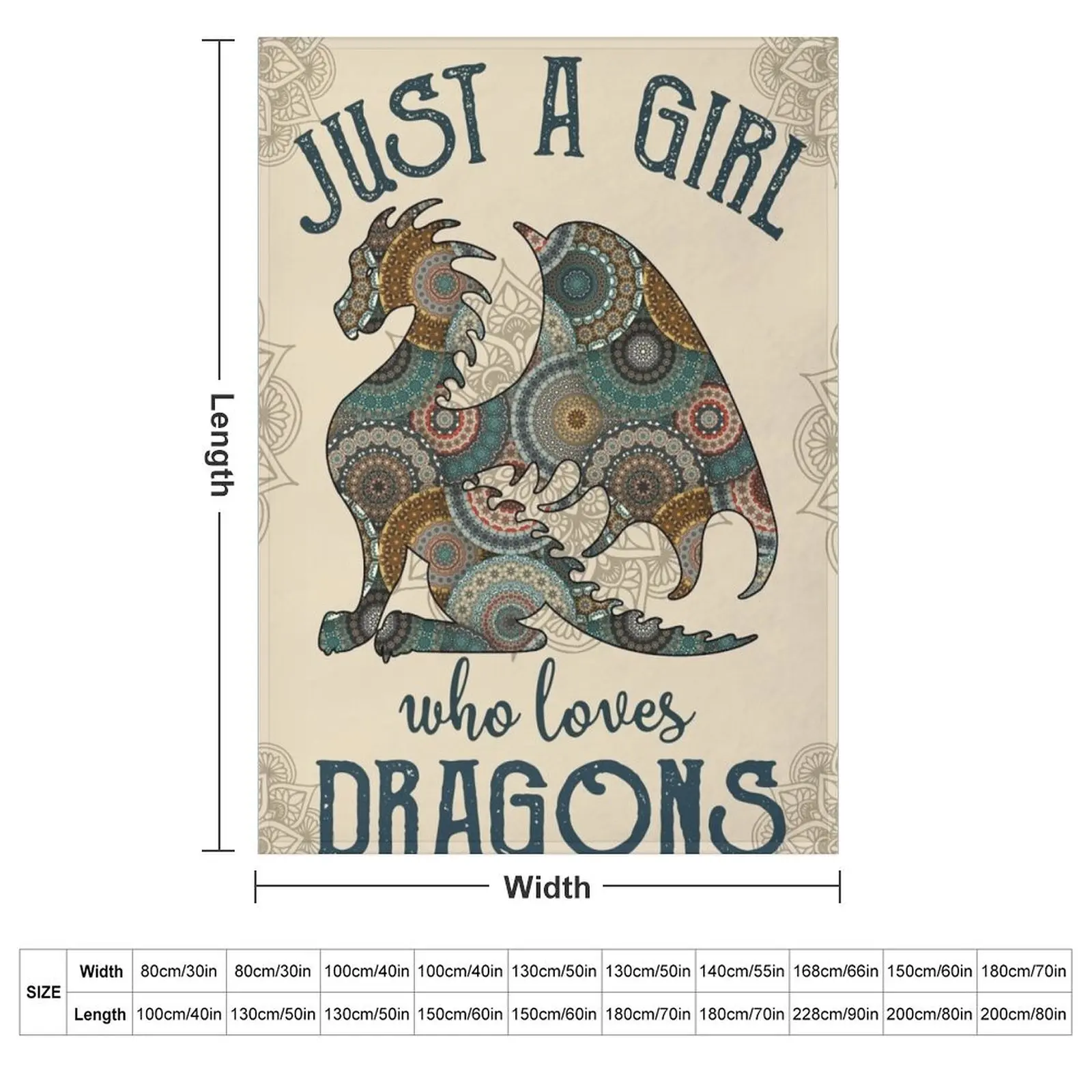 Just A Girl Who Loves Dragons Throw Blanket Thins for babies Summer wednesday Single Blankets For Sofas Blankets