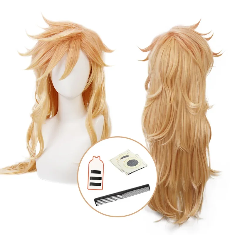 

FC6HOLOUN Anime Douma Cosplay Wig Rose Net Synthetic Fiber Adjustable Size Heat Resistant Cap Comb Halloween Cos Convention@FC8！
