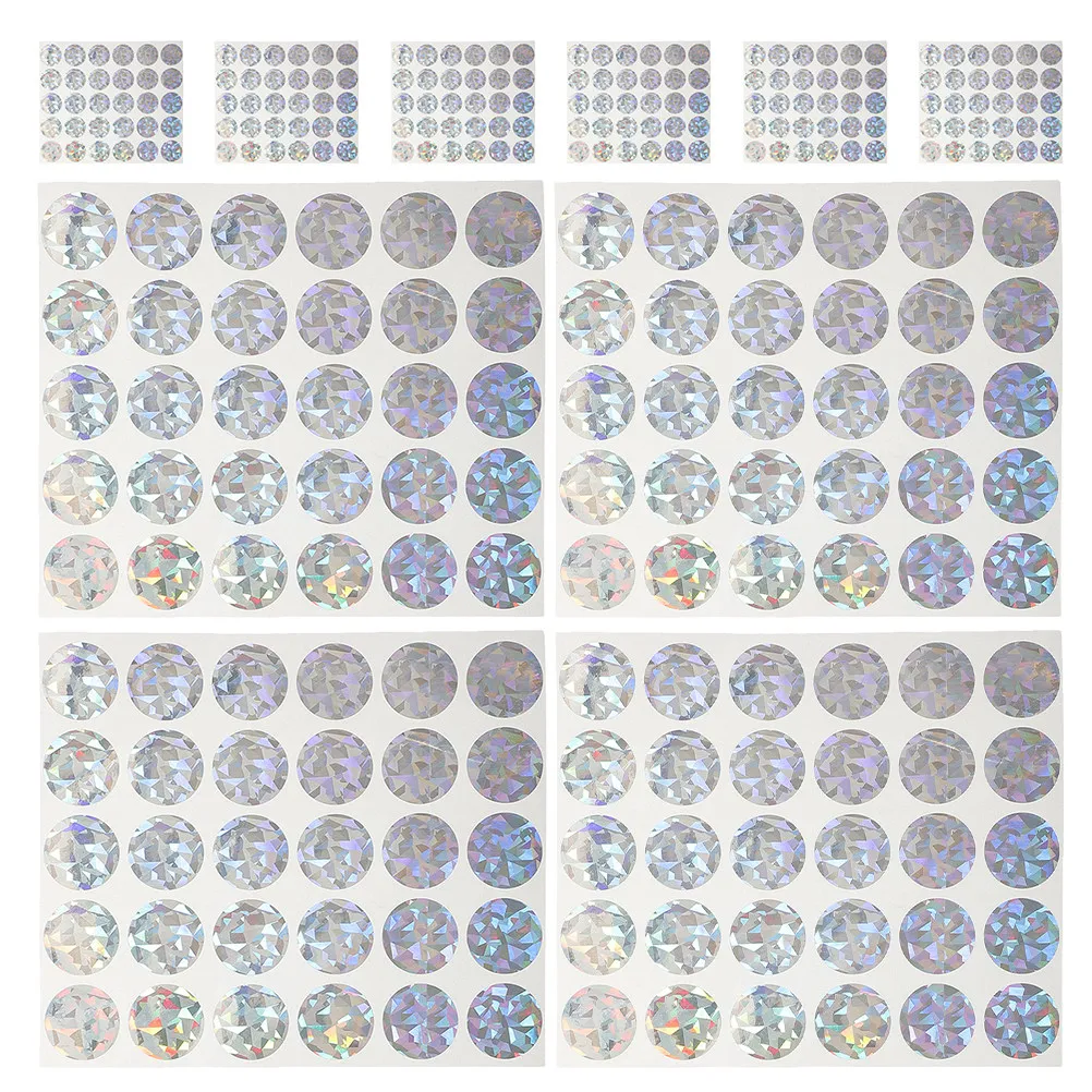

10 Sheets Scratch Off Stickers Round Self Adhesive Labels DIY Rewards Prize Program Winner Scratch Off Labels Prize Tickets