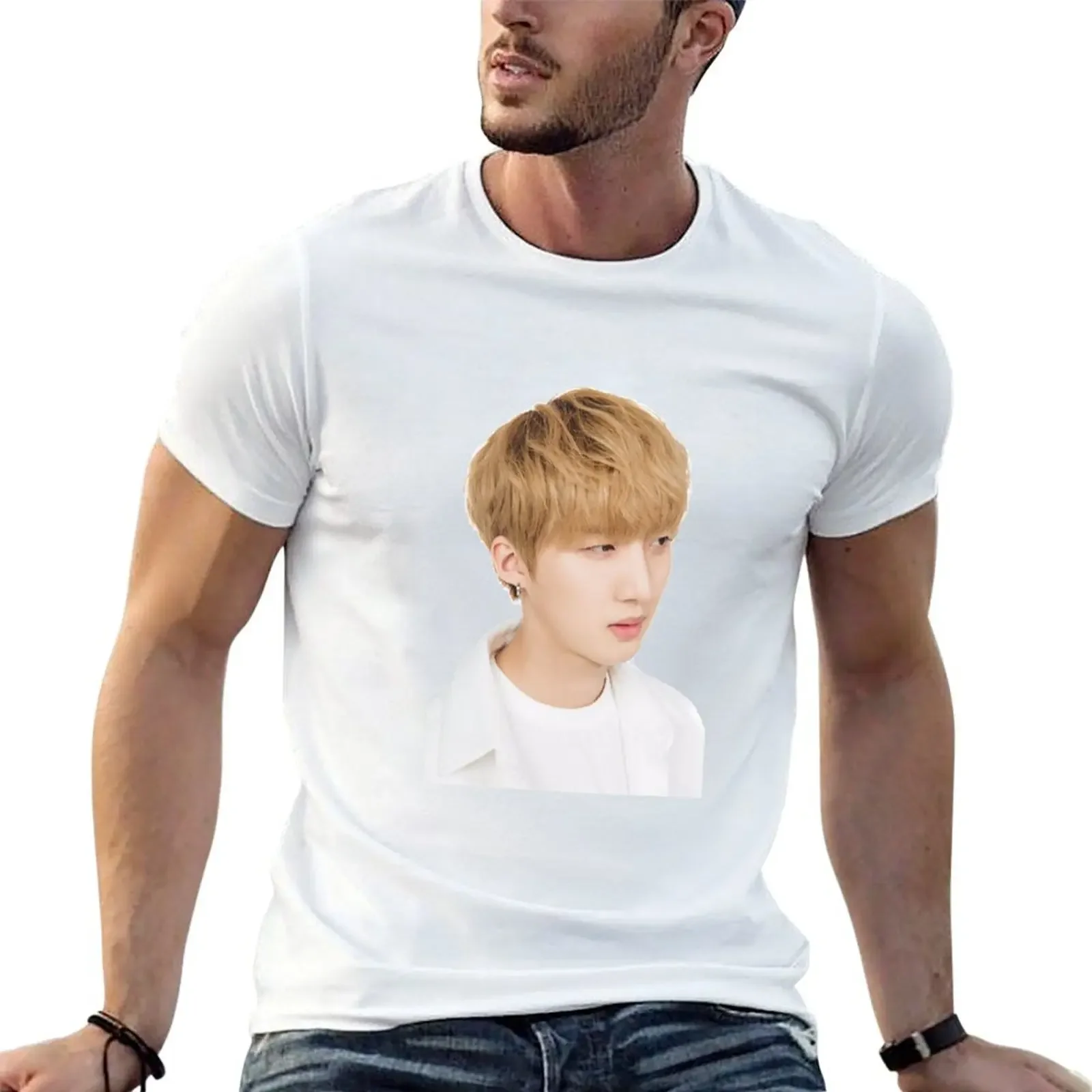 Hui of Pentagon Sticker! Also Triple H member! Kpop T-Shirt graphics anime clothes quick-drying mens vintage t shirts