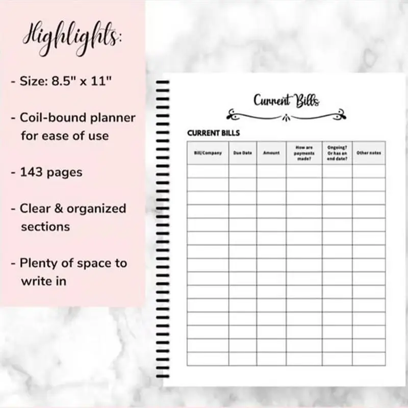 Creative Notebook Simple End of Life Planner Notepad for Recording Final Wishes and End-of-life Arrangements Emergency Binder