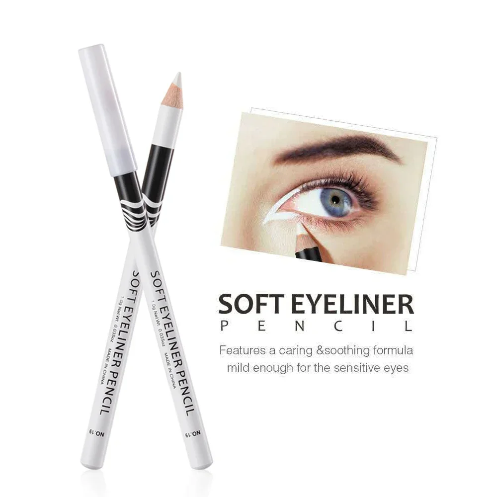 1PC Neue Weiße Eyeliner Make-Up Dauerhafte Glatte Einfach Zu Tragen Augen Aufheller Wasserdicht Mode Augen Liner Bleistifte Augen Make-Up werkzeuge – Detail 1