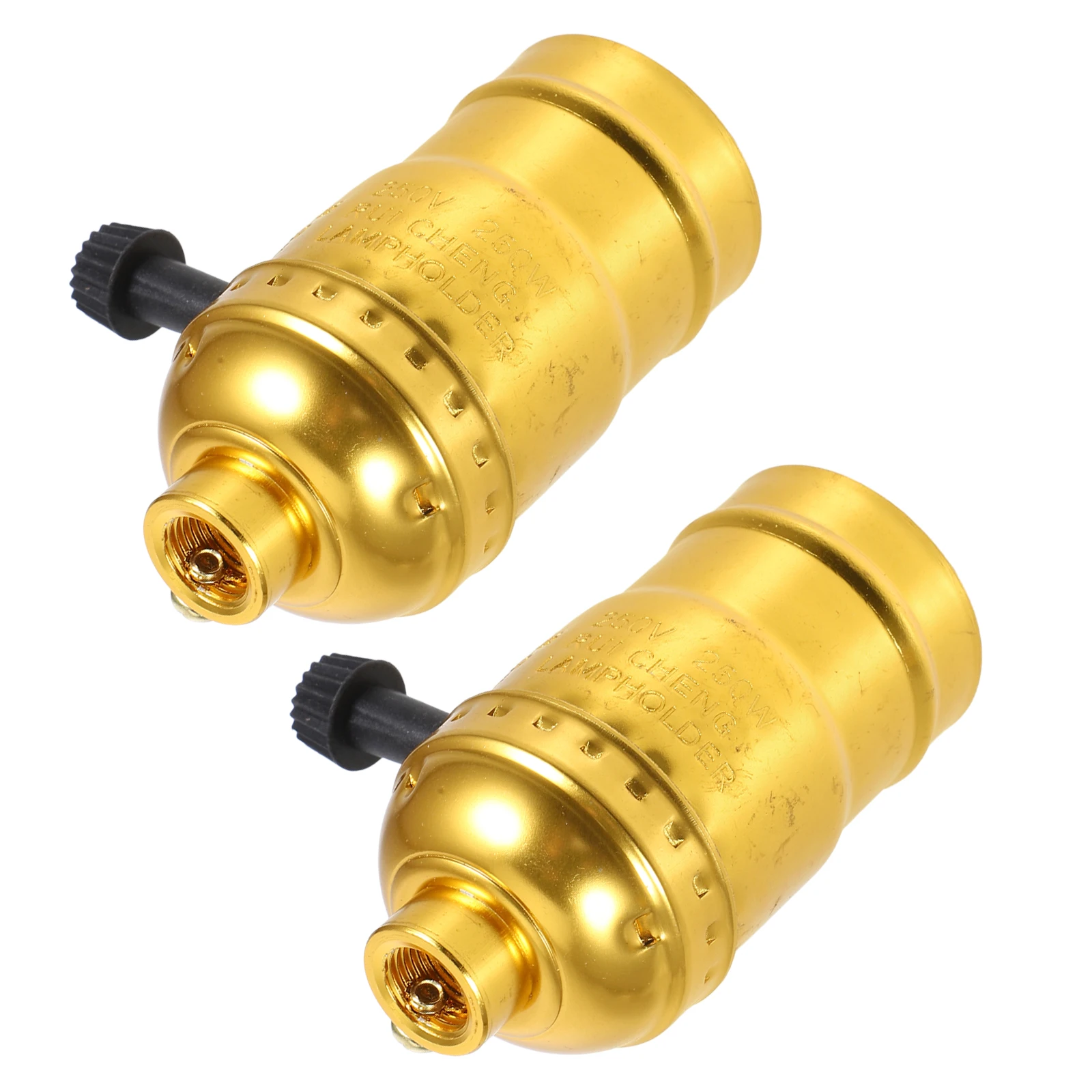 

2pcs Wire Lamp Socket Lamp Holder Light Socket Aluminum Shell Core Modern Light Fixture Replacement