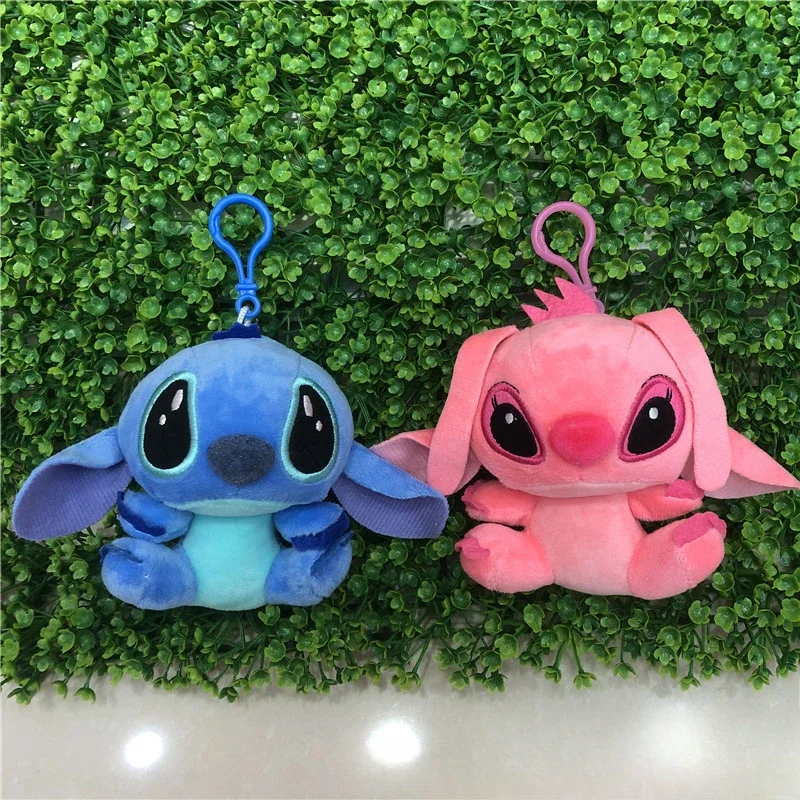 Juguete de peluche de Stitch, colgante de figura de acción, Stitch & Stitch, llavero, regalo de cumpleaños