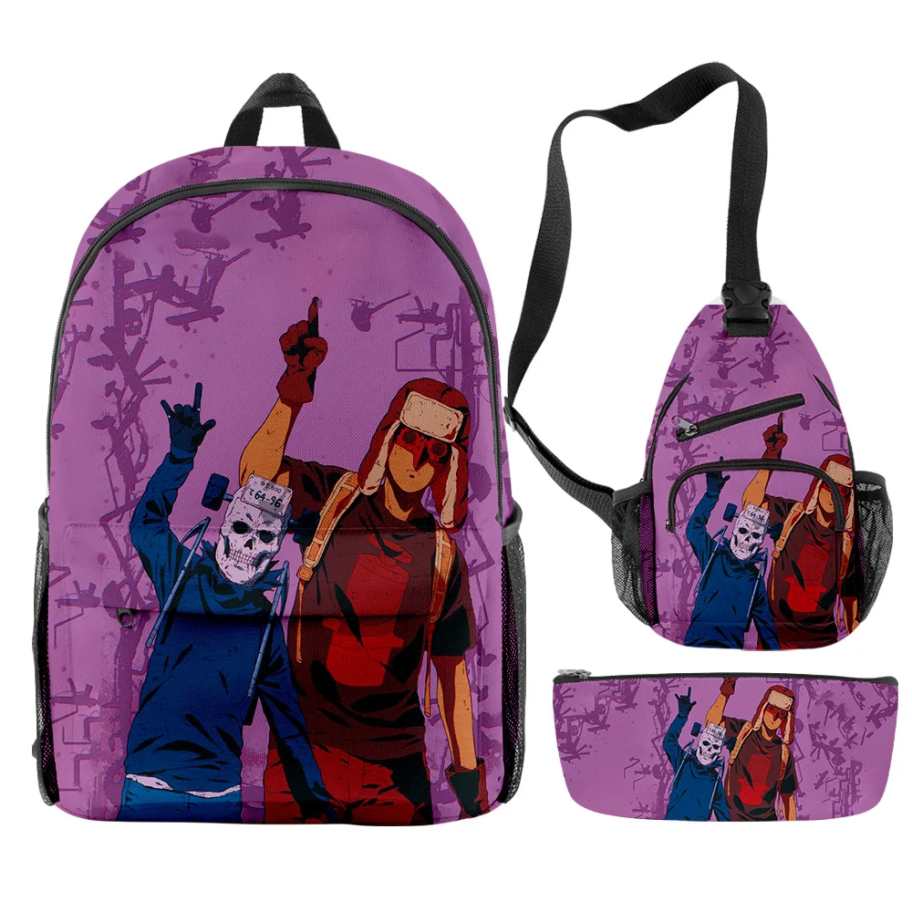 

Classic Popular Funny Dorohedoro Anime 3D Print 3pcs/Set pupil School Bags Travel Laptop Backpack Chest Bag Pencil Case