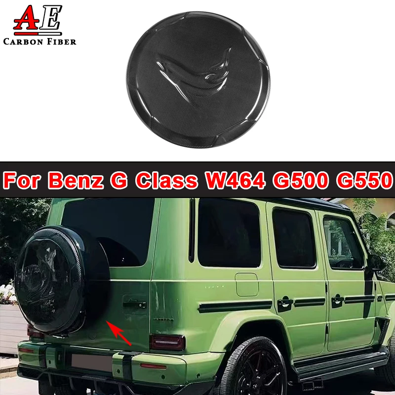 For Mercedes Benz G Class W464 G500 G550 G63 Sports Carbon Fiber Spare Wheel Tire Cover TC Style Tire Protective Cover Body Kit