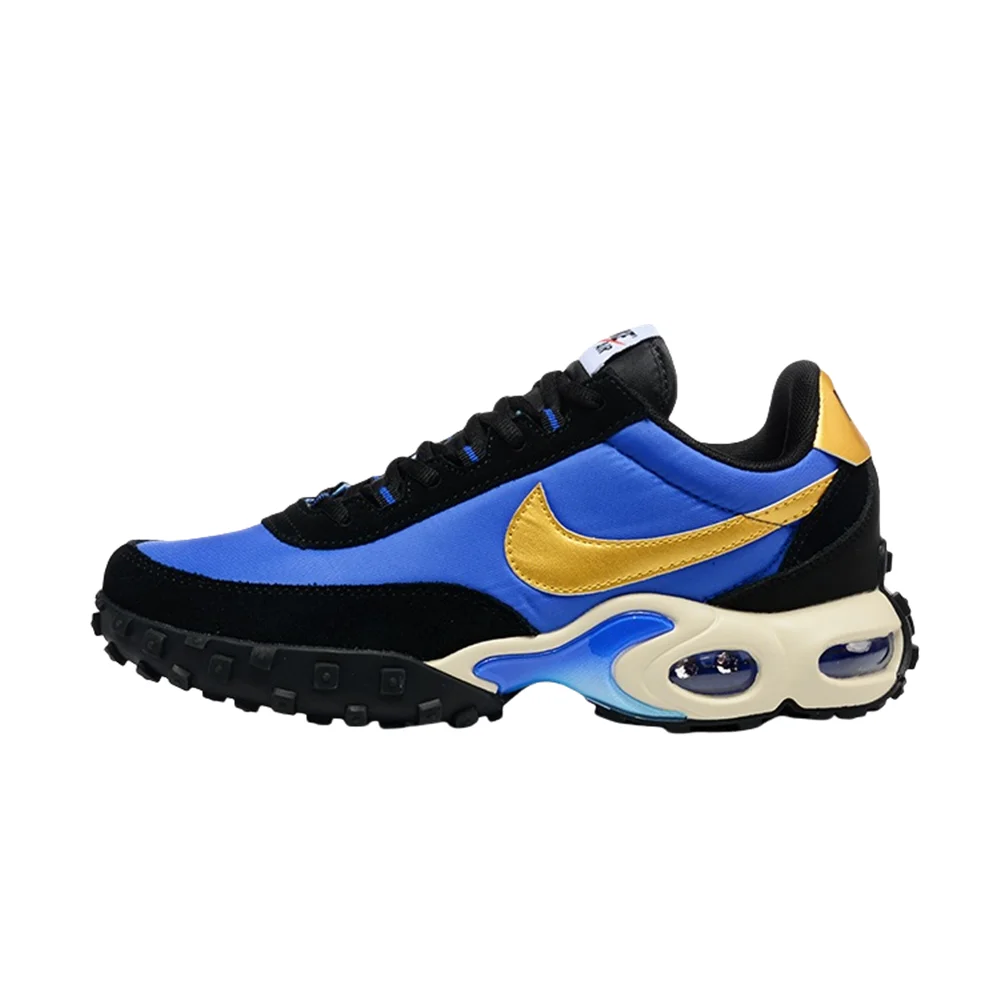 

Nike Original Air Max Waffle Men Blue-black Fashion Versatile Anti-slip Wear-resistant Athletic Casual Running Shoes FV6946-400