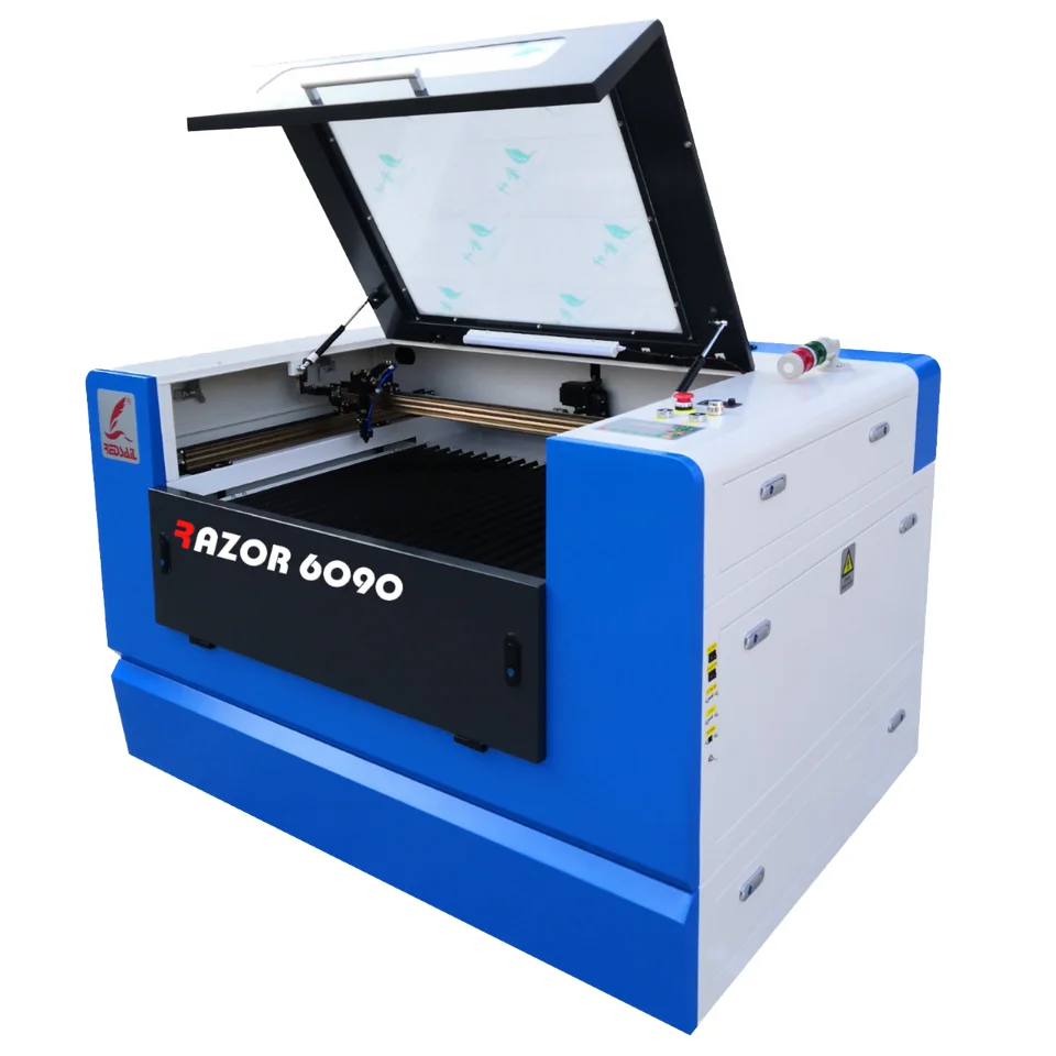 

CO2 Laser Engraving Cutting Machine 6090 Wood MDF Leather Glass Rubber Paper Water Cooling 3-Axis Energy Saving New
