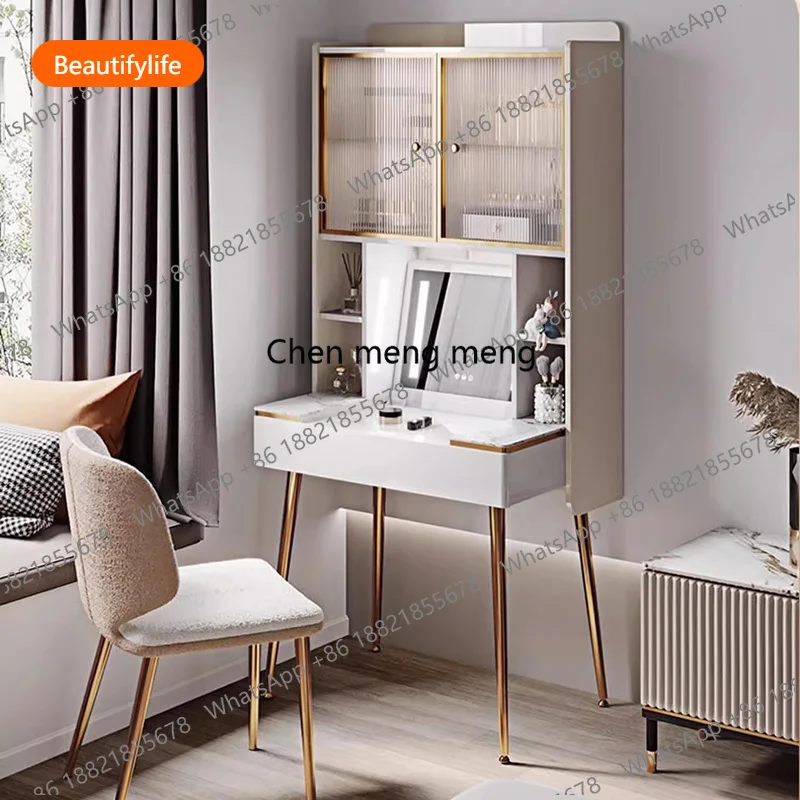 

A16 Белый Роскошный Туалетный Столик Косметика Женская Гостиная Современный Туалетный Столик Шкаф Настольный Стул Penteadeira Постмодернистская Мебель
