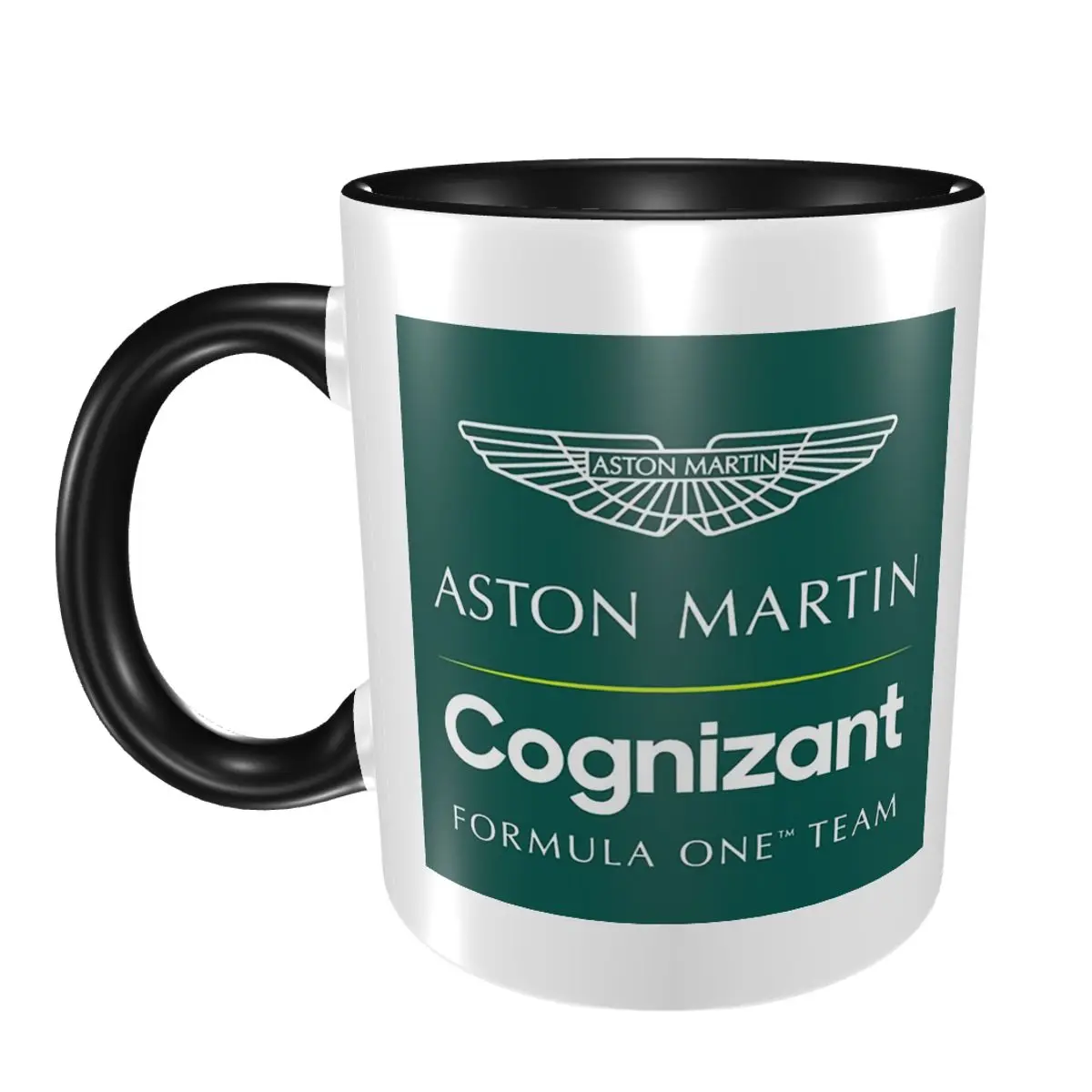 

Зеленая кружка Aston, забавные керамические кофейные чашки, чайные кружки, чашка для молока, посуда для напитков, подарки для друзей