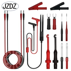 Jzdz Multimeter-Testleitungen Kit digitale elektrische Tests onden mit Krokodil klemmen Test pinzette Draht piercing zurück Sonden stift eingestellt