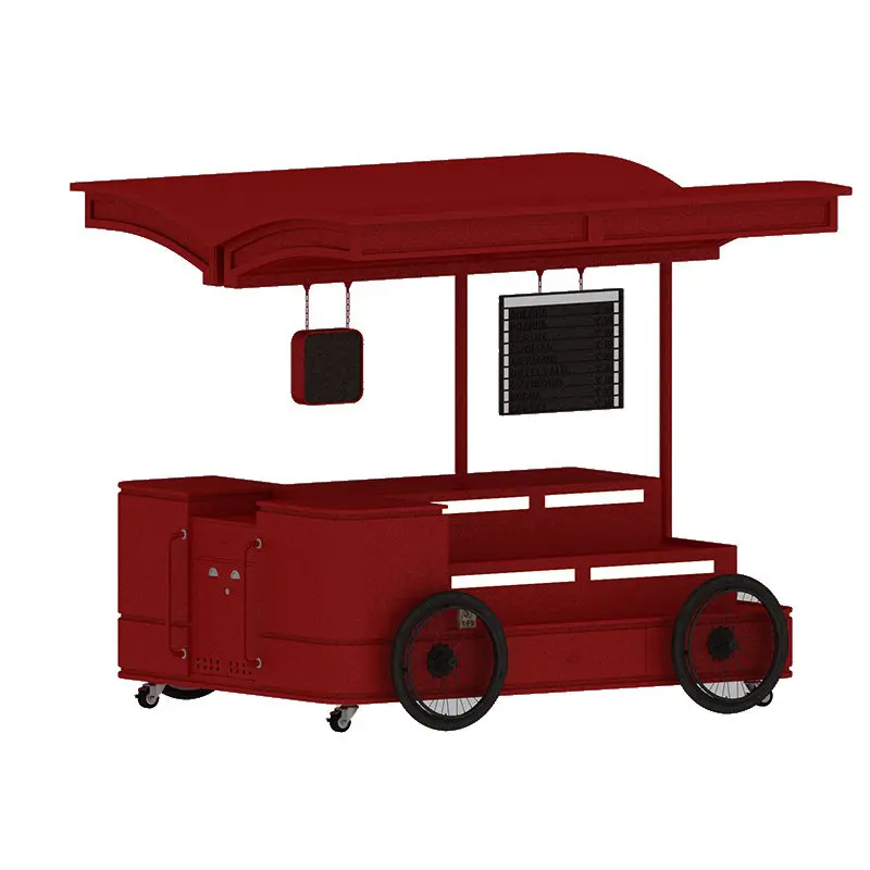 Food truck display float cosmetics island locker mobile beauty wine cooler
