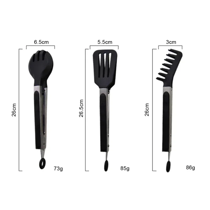 Accesorios de cocina, pinzas para fideos de nailon para el hogar, pinzas para Pasta y espagueti, pinzas para alimentos, utensilios de cocina con