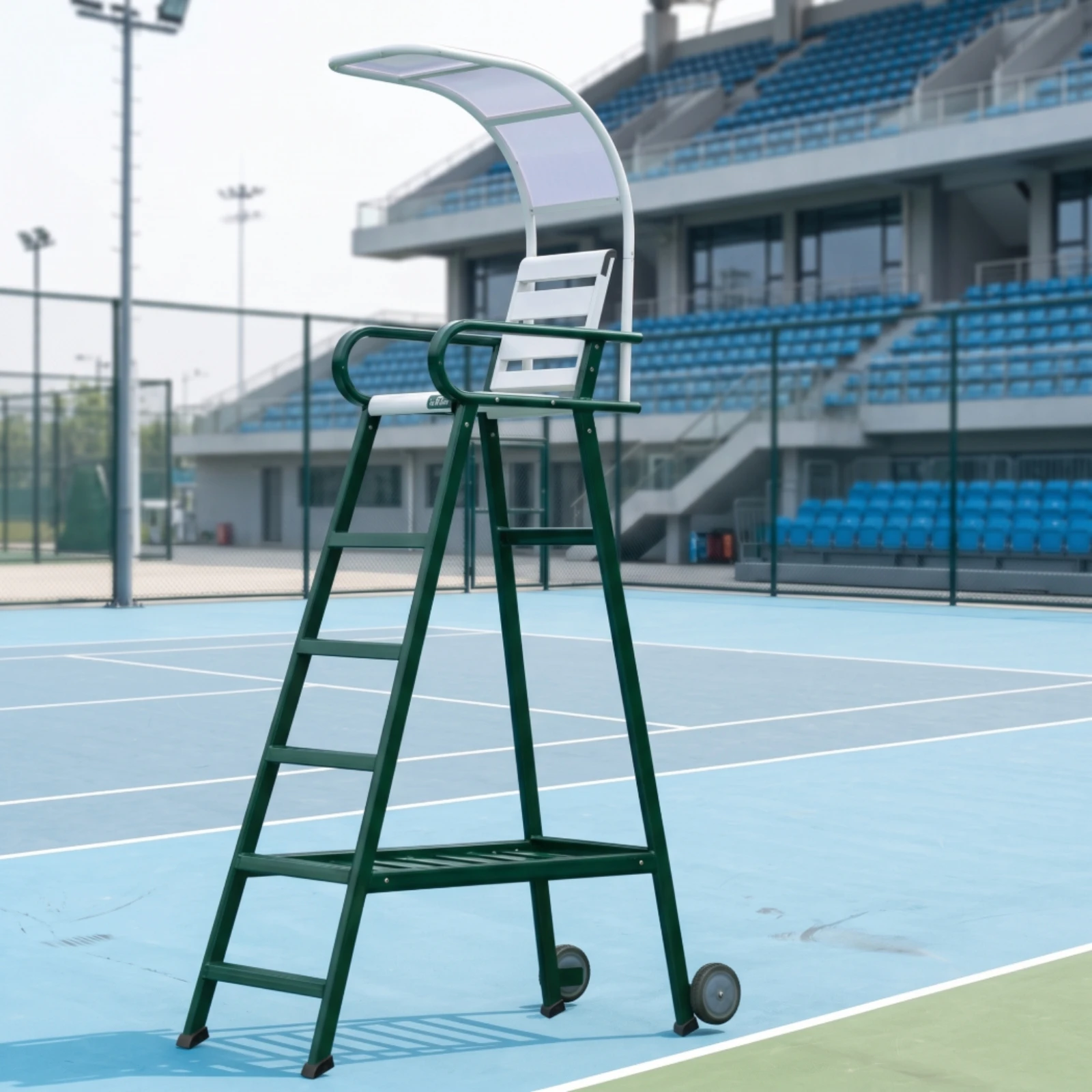 Tennis Umpire Chair with Canopy Elevated Tennis Umpire Chair Long-Lasting Portable for Competition Courts