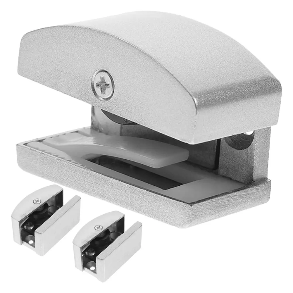 3 шт., сенсорные нижние направляющие для душевой двери, прочный алюминиевый сплав, резиновые раздвижные стеклянные дверные упоры, запасные части для ванной комнаты