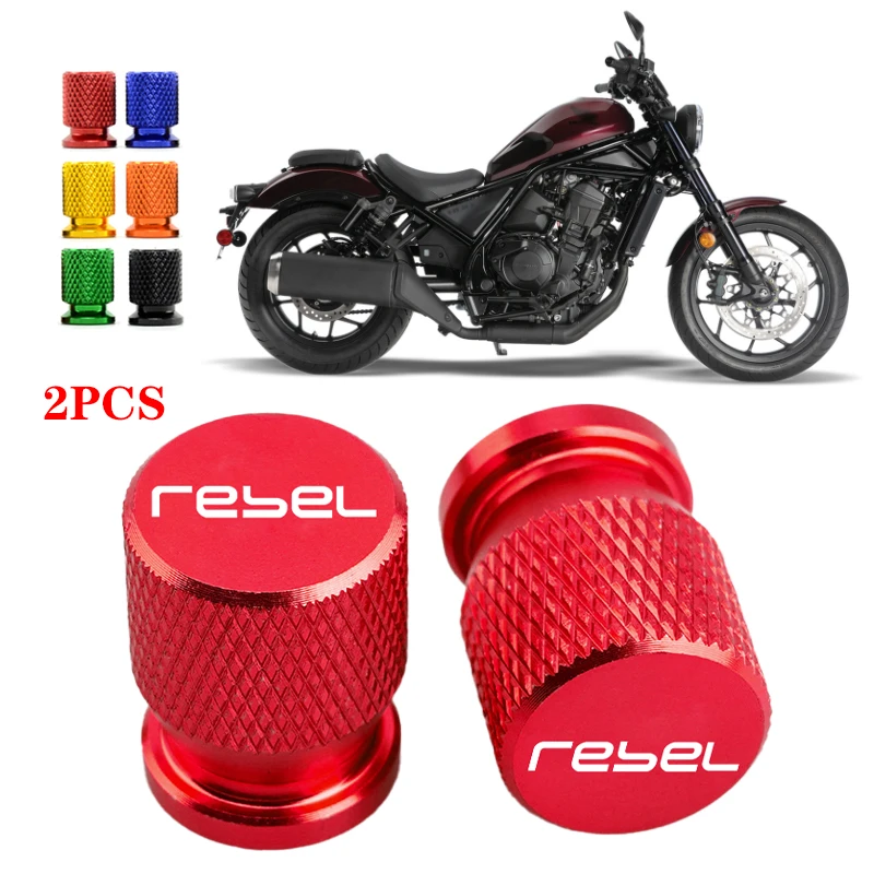 For Honda Rebel1100 Rebel250 Rebel500 Rebel300 REBEL 1100 300 Motorcycle Tire Valve Air Port Stem Cover Cap Plug CNC Accessories