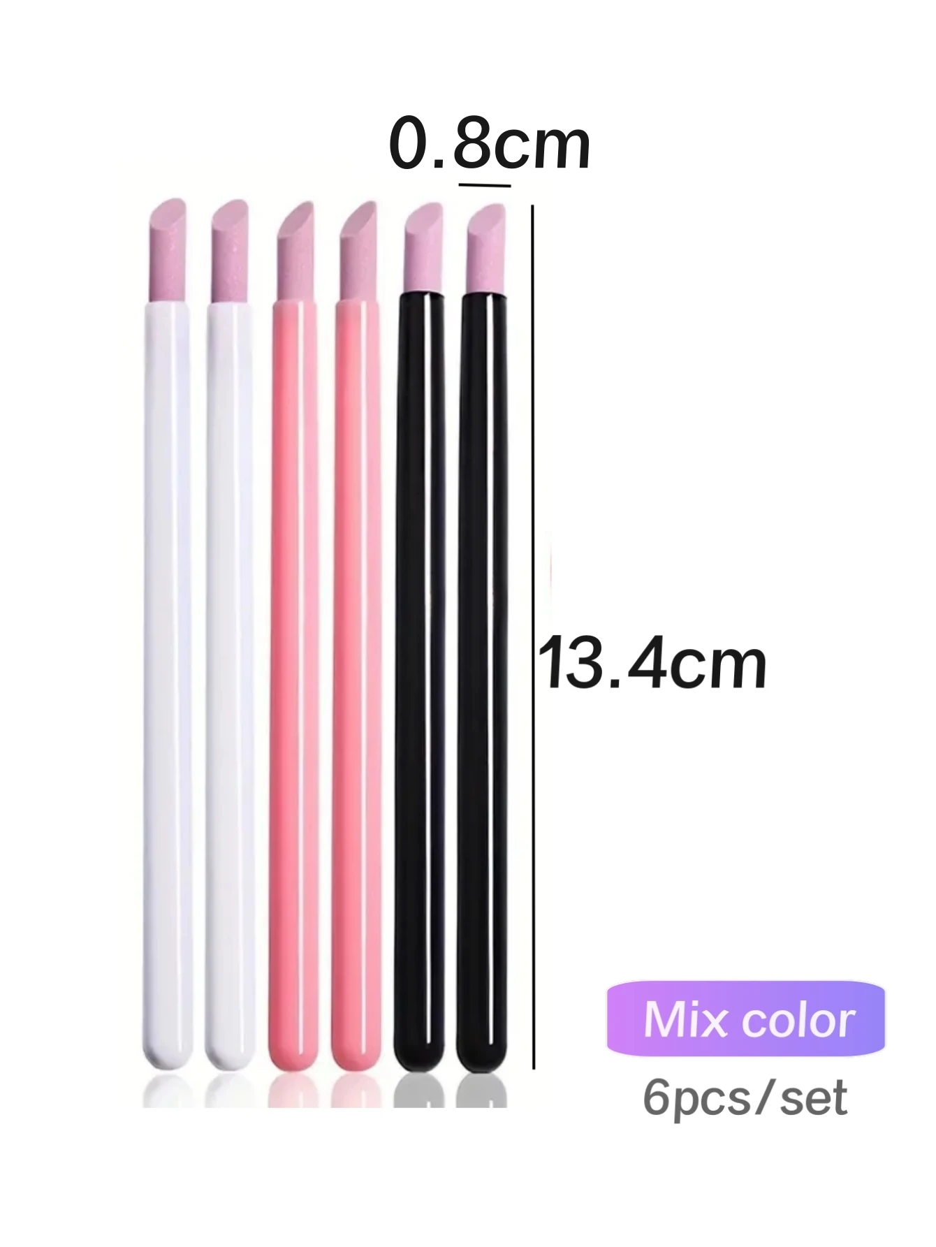 6Pcs/set Nails Art Quartz Grinding Pen Nail Cuticle File Dead Skin Remover UV Gel Polish Manicure Stick Files Accessories Nails