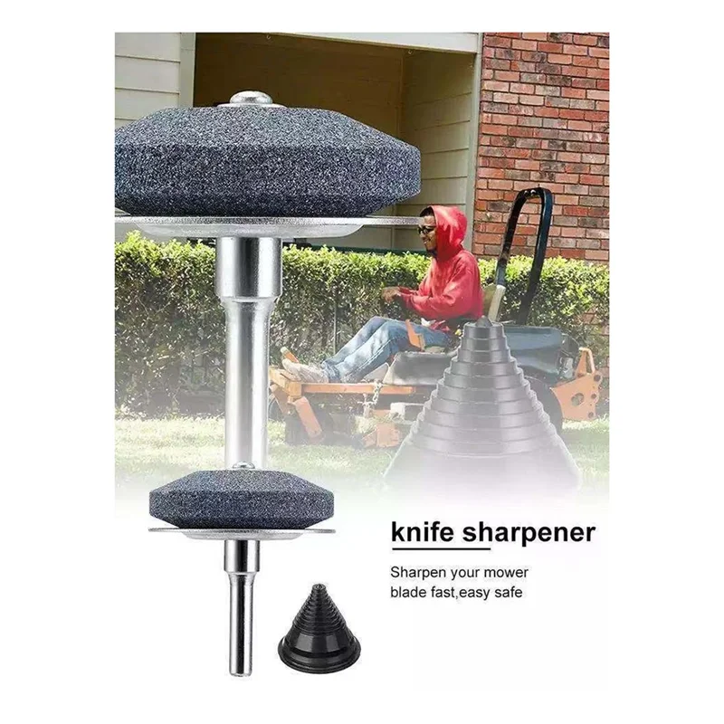 ХОРОШО-универсальная износостойкая точилка для лезвий газонокосилки с металлической перегородкой для любой электрической дрели