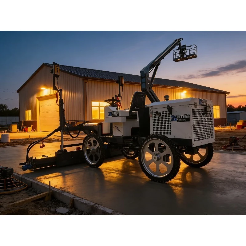 Electric Telescopic Boom Concrete Laser Screed Machine 380V 22000W High Precision Flooring Leveling Equipment Factory Direct