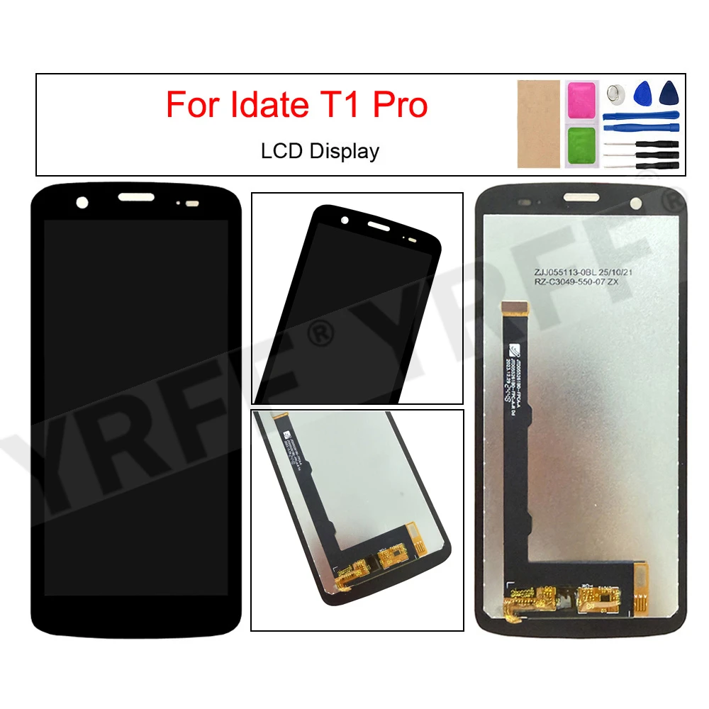 Дисплейный модуль с тачскрином для Idate T1 Pro, запчасть для замены