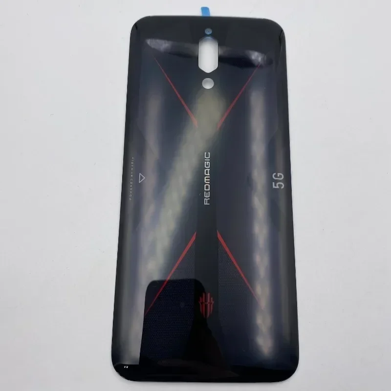 Glass Back Battery Cover Housing Door Rear Case with Adhesive for ZTE Nubia Red Magic 5G NX659J