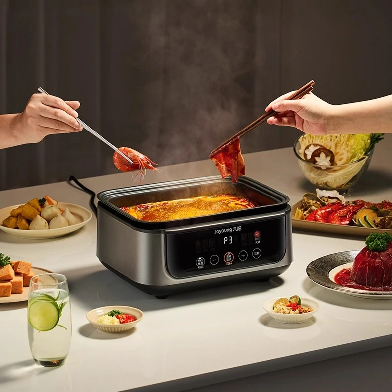 New Joyoung Multi-Functional Steamer - Large Capacity & Intelligent Reservation, Perfect for Home Steaming and Hot Pot