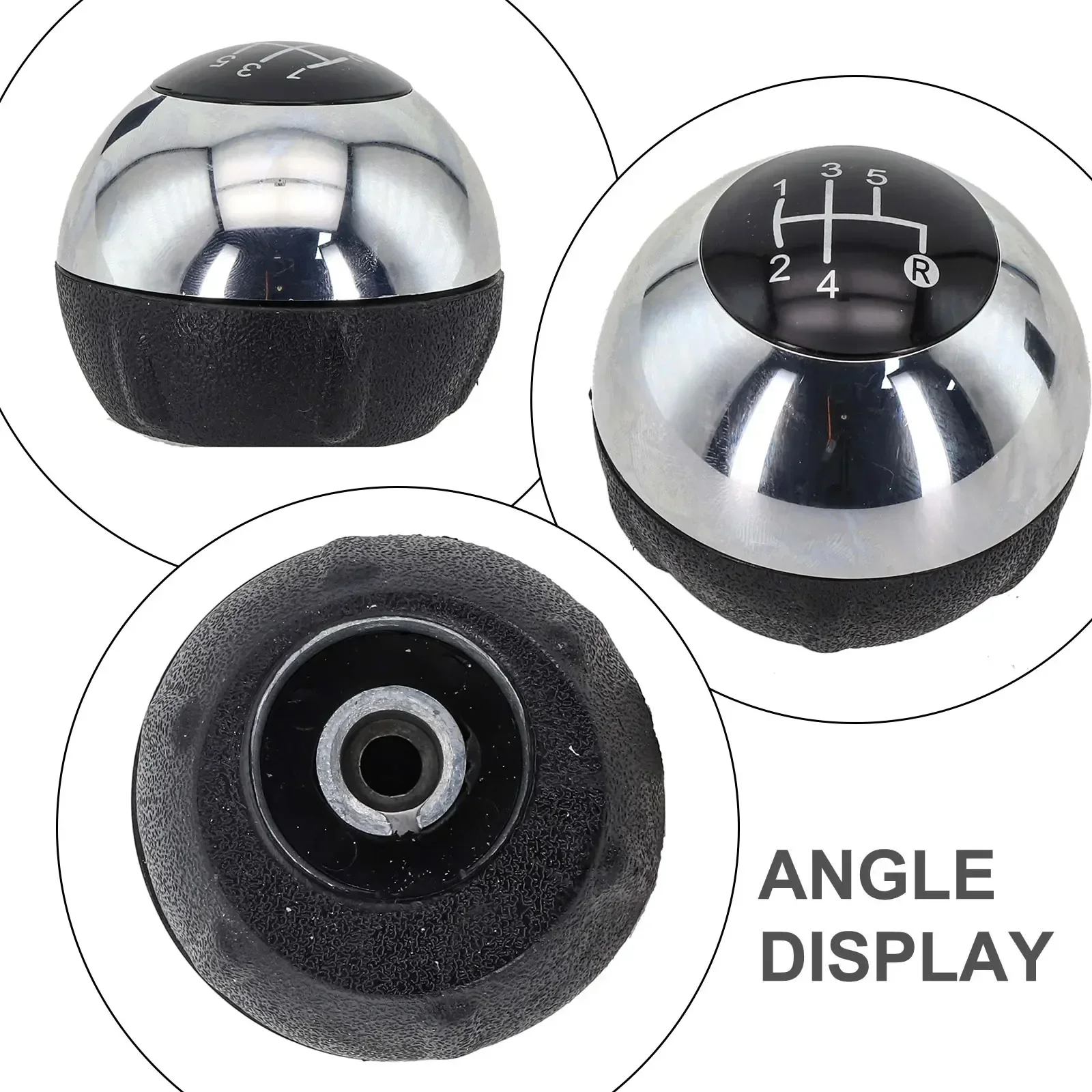 

For Fiat 500C Shift Knob Replacement Chrome Gear Knob Car Interior Upgrade Direct Replacement Plastic And Metal
