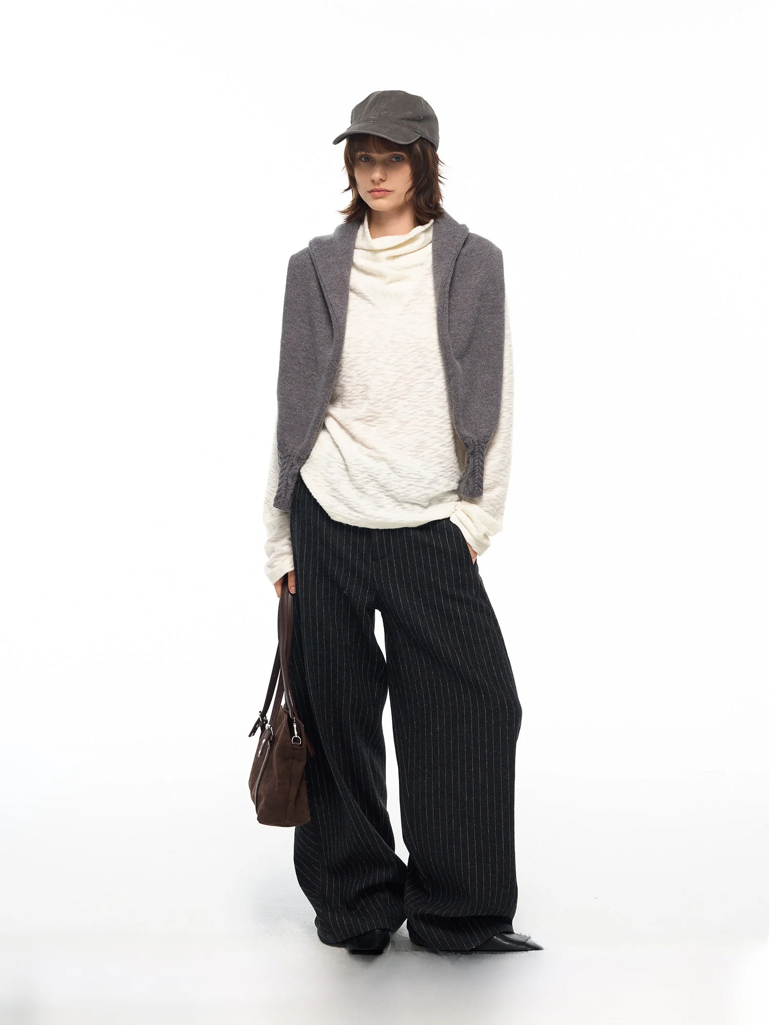 

High Ne Slim Fit Base Layer T-irt Women's Faux Fur Texture Inner Wear Billconch Autumn Winter Faion Daily Sle