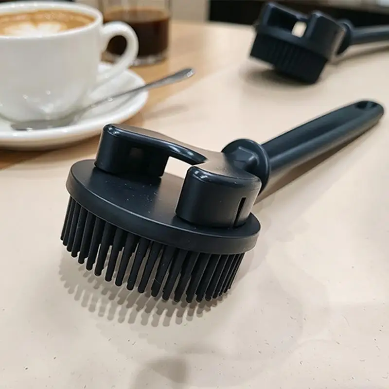 Kaffeemaschinen-Gruppenkopf-Reinigungsbürste aus Silikon 360 ° Rundum sauber, hitzebeständig, kratzfest für Heim- und Café-Ausstattung – Detail 7