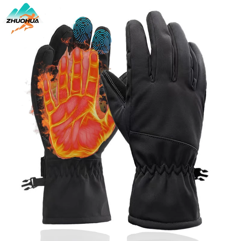 

ZHUOHUA Winter Gloves for Men Women, Waterproof Thermal Snow Ski Gloves Outdoor - Work, Hiking, Skiing, Running, Biking, Riding