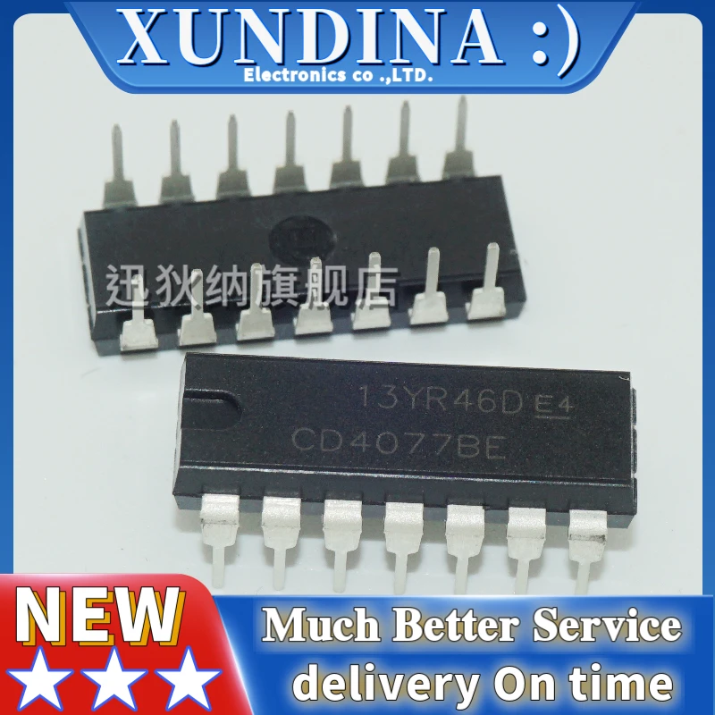 10PCS/LOT CD4077BE DIP14 new and original IC