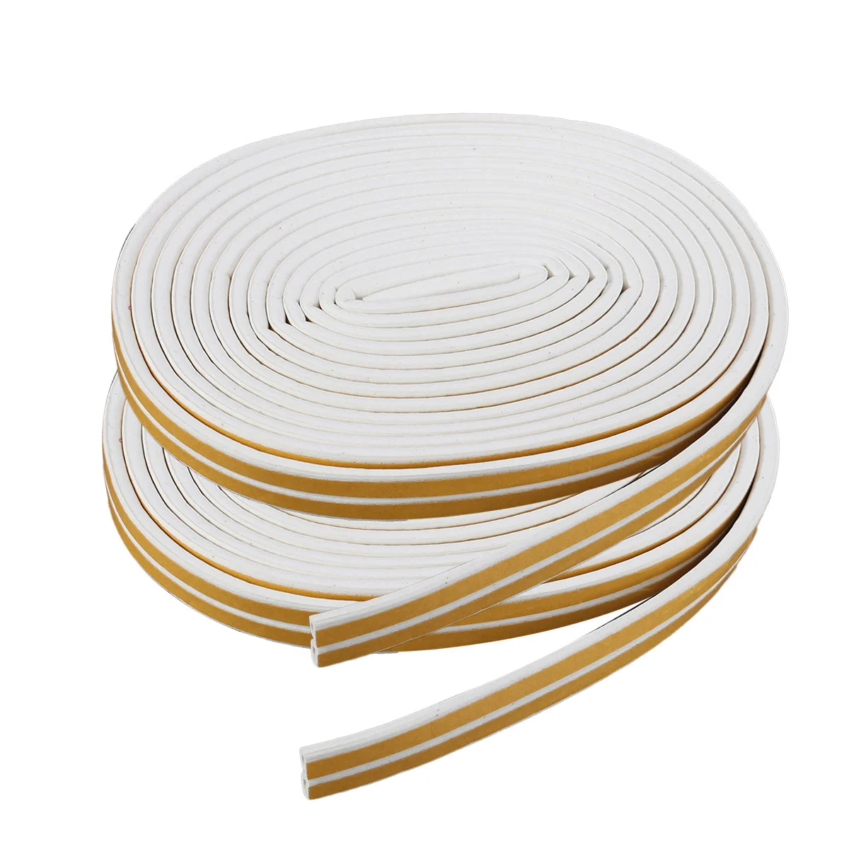 

2 Pack of 10 Meters Self-adhesive Seal Doors and Windows Draught Excluder Seal Strip Sound Insulation Strip(White)