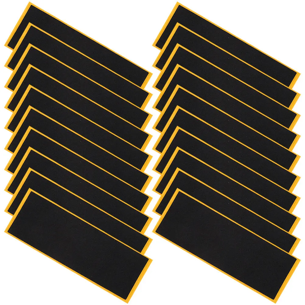 20Pcs Fingerboard Grip Tape Foam Adhesive Non-Slip for Mini Skateboard Cushioning Comfortable Easy to Apply Replacement Stickers