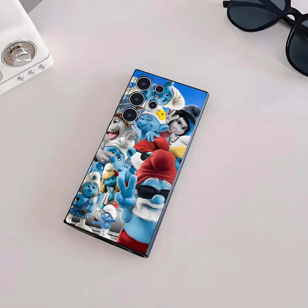 The S-Smurfs-ES Phone Case For Samsung S26 S25 Edge S24 S23 S22 S21 S20 Ultra Plus Fe Galaxy Silicon Cover
