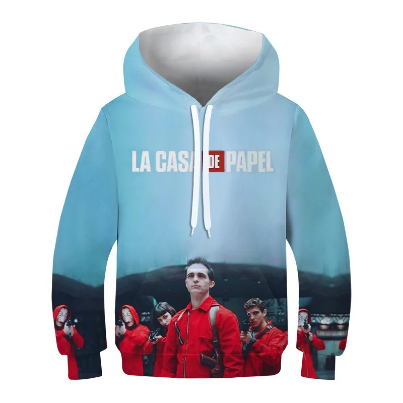 

Spring and Autumn children's hoodie 3D printed sports hoodie Boys and girls fashion street clothing casual hooded pullover top