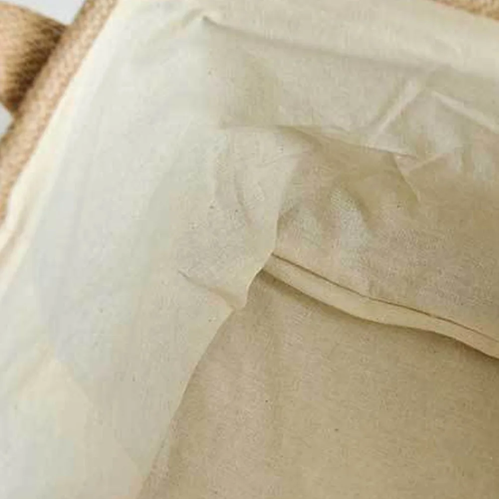 

2pcs Jute Storage Basket Small Size Portable Sundries Organizer Books Desktop Household Items Decorative Home Office