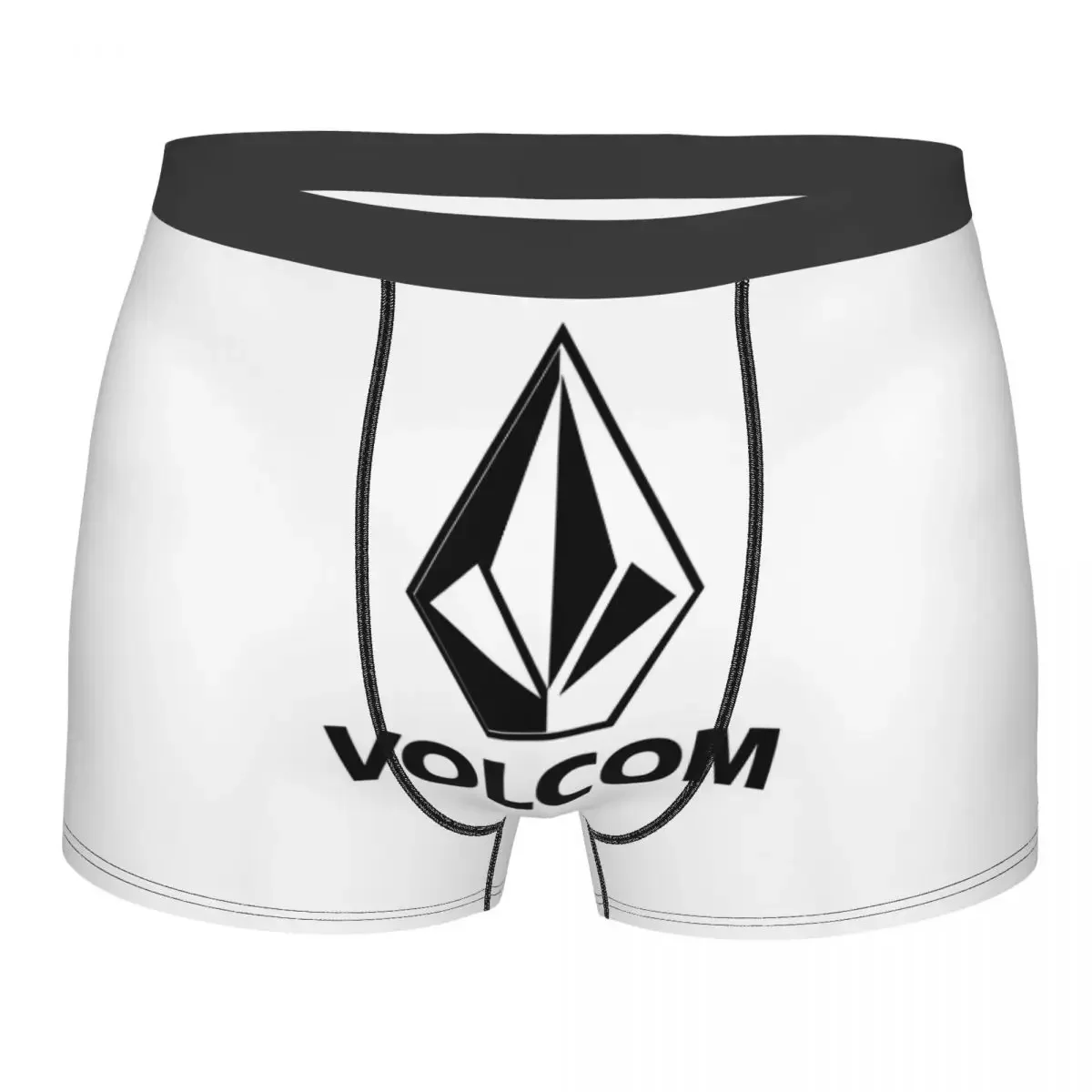 Volcoms Logo Underwear Male Print Custom Boxer Briefs Shorts Panties Soft Underpants