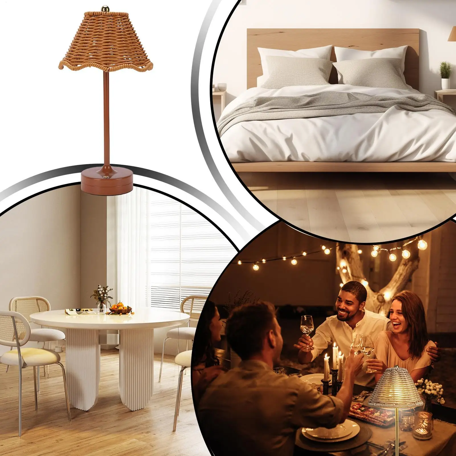 Rattan Table Lamps …