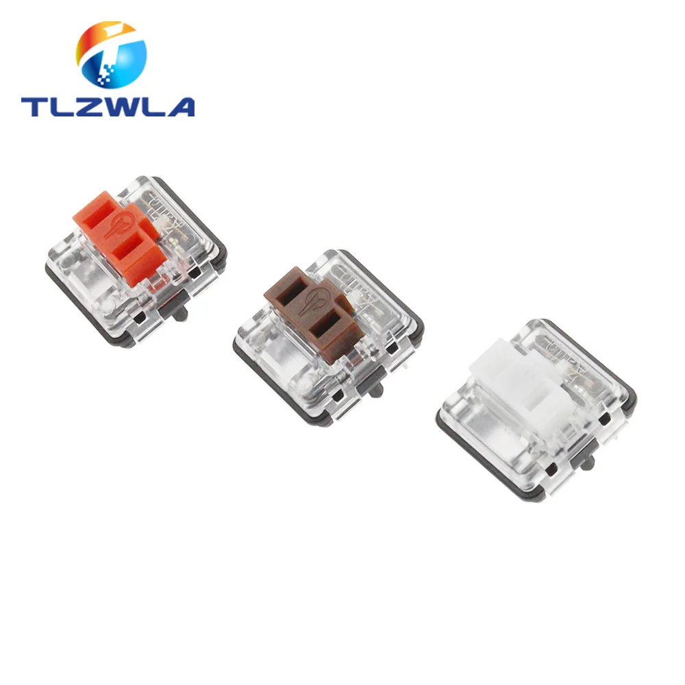 5PCS Kailh Low Profile Switch 1350 Chocolate Keyboard Switch Clicky Tactile Linear White Switches Mechanical Keyboard for Laptop