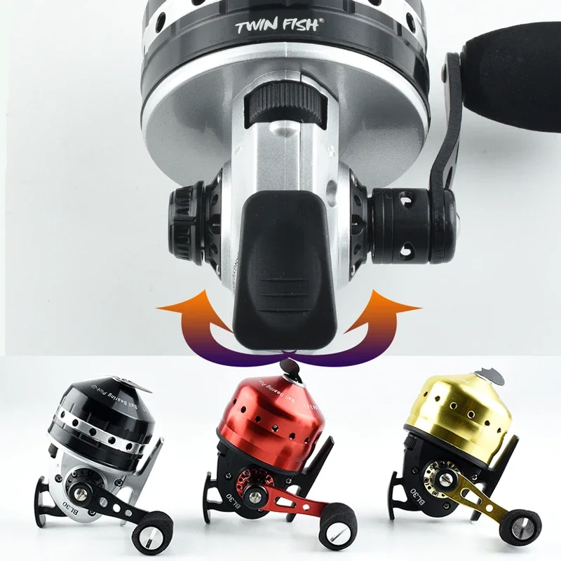 Metal Reel Max Drag Power Spinning Wheel Fishing Metal Fishing Reel 3.4:1  Coil Shallow Freshwater Spool rotating Ocean Boat