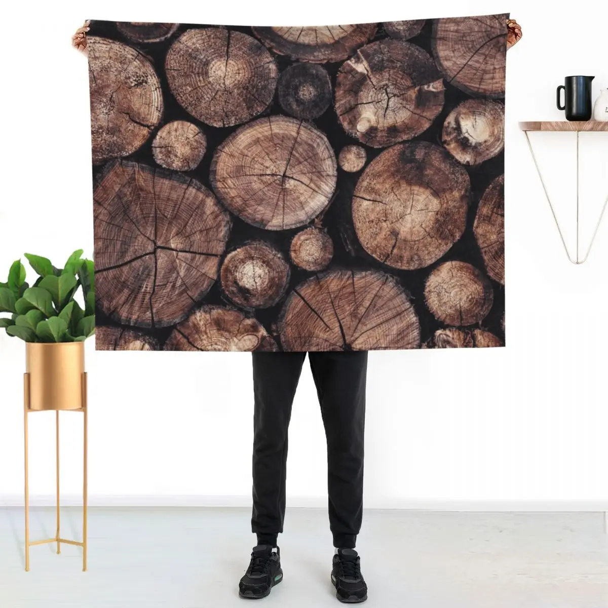 The Wood Holds Many Spirits Throw Blanket Plaid Hairys Loose Decorative Sofas Sofa Plush Blankets