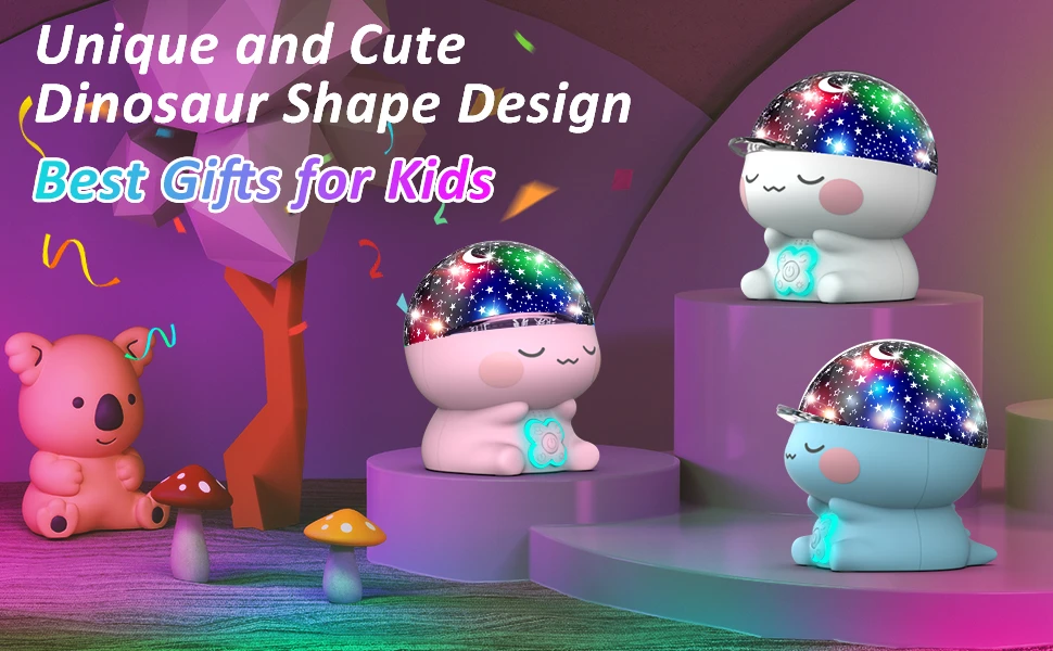 Kids Starry Sky Night Light Projector 8 RGB Color Modes 360° Rotating Projection Lamp Birthday Gift Children Bedroom Decoration view 6