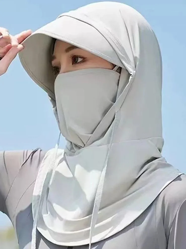 AliExpress Balaclava with Brim Men Women Face Mask Sun/UV Protection Breathable Long Neck Covers Sun Hat for Cycling Motorcycle Fishing