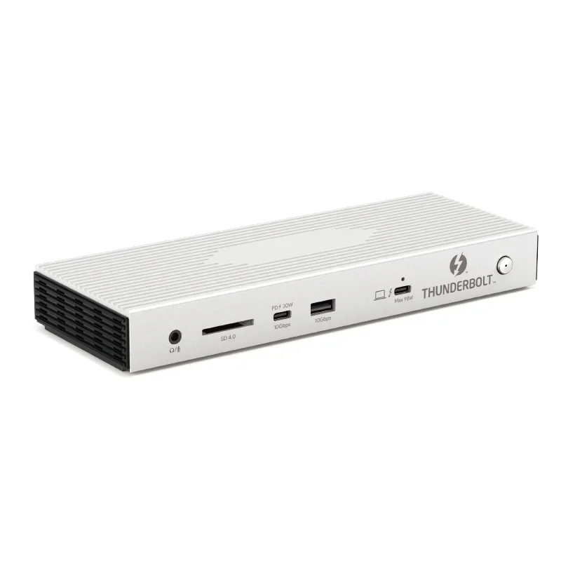 Newest 11-in-1 Docking Station Thunderbolt4 40Gbps Dual Display 4K 60Hz With 96W Power Delivery SD4.0 2.5Gbps Ethernet Port