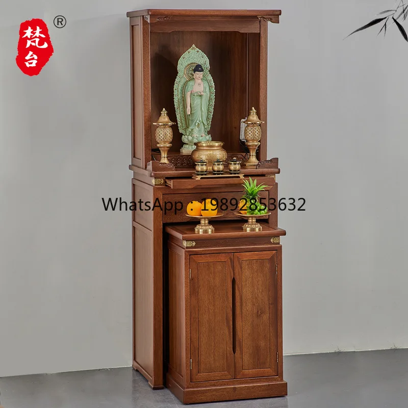 LYY Solid Wood Modern Minimalist Cabinet Set Buddha Shrine Standing Cabinet God Shrine God Cabinet Economical Buddha