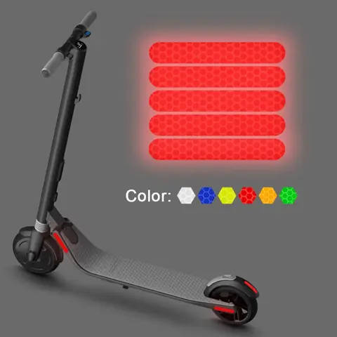 पीस इलेक्ट्रिक स्कूटर नाइट रिफ्लेक्टिव सेफ्टी स्टिकर नाइनबोट ES1 ES2 ES3 ES4 E22 E25 इलेक्ट्रिक स्कूटर नाइट वार्निंग स्टिकर के लिए 8 best sales इलेक्ट्रिक स्कूटर स्टिकर - №8