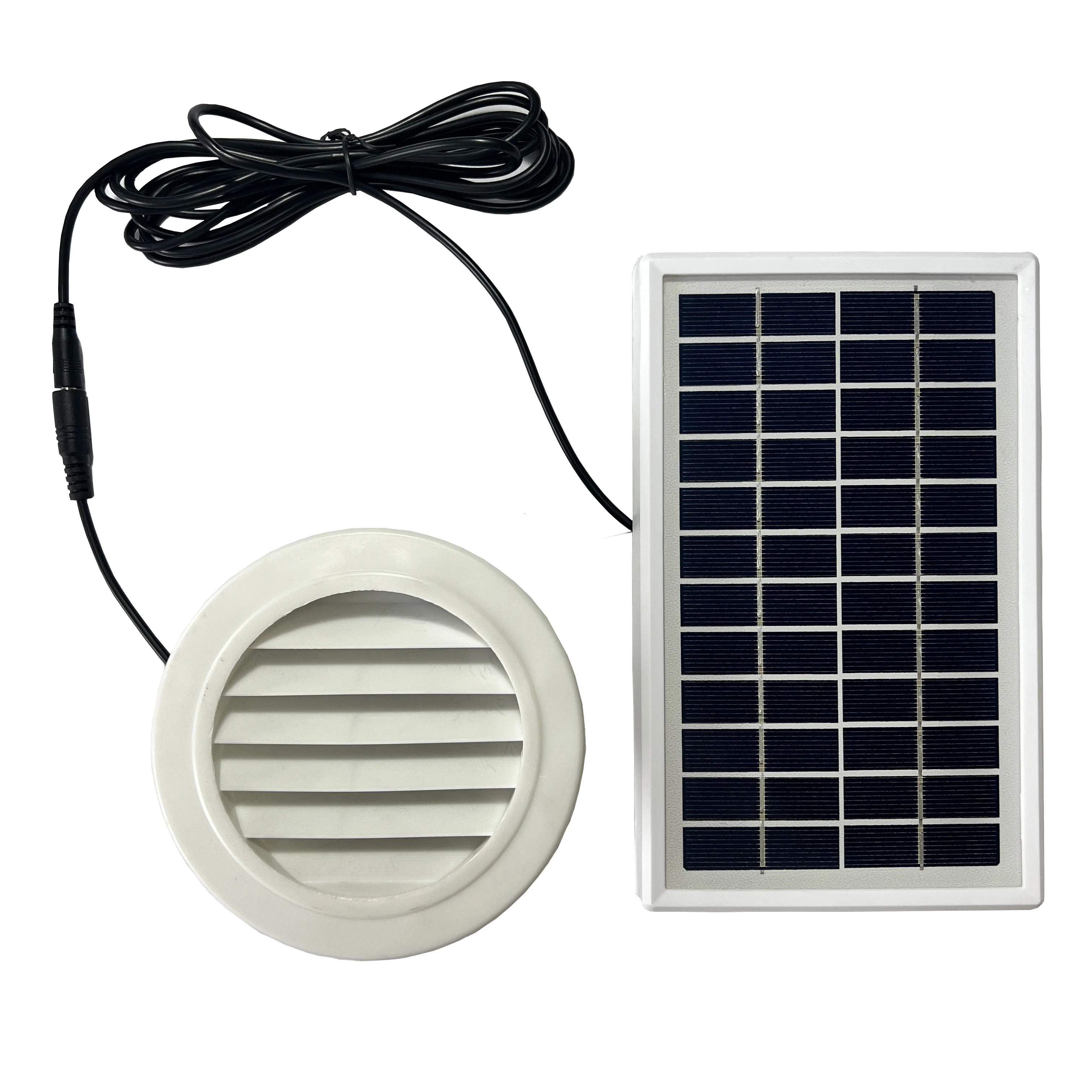 3W Solar Powered Wall Mounted Exhaust Fan Max 68cfm Shed Pet House Storage Box Ventilation